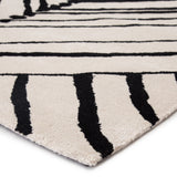 Nikki Chu by Jaipur Living Gemma Handmade Abstract White/ Black Area Rug (9'X12')