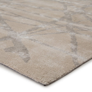 Nikki Chu by Jaipur Living Avondale Handmade Abstract White/ Gray Area Rug (10'X14')