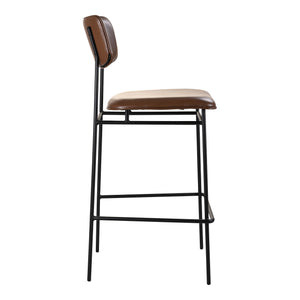 Moe's Home Sailor Bar Stool Dark Brown EQ-1014-20