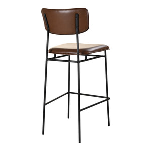 Moe's Home Sailor Bar Stool Dark Brown EQ-1014-20