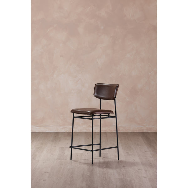 Moe's Home Sailor Bar Stool Dark Brown EQ-1014-20