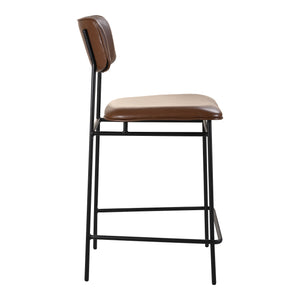 Moe's Home Sailor Counter Stool Dark Brown EQ-1015-20