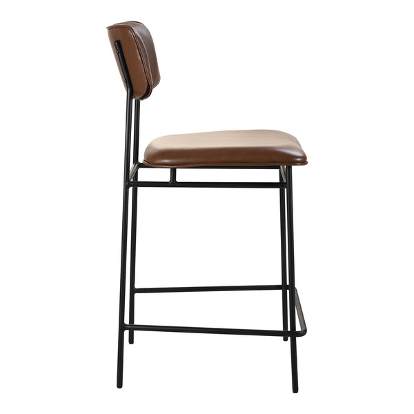 Moe's Home Sailor Counter Stool Dark Brown EQ-1015-20