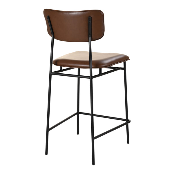 Moe's Home Sailor Counter Stool Dark Brown EQ-1015-20