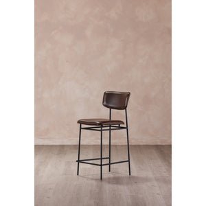 Moe's Home Sailor Counter Stool Dark Brown EQ-1015-20