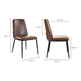 Moe's Home Douglas Dining Chair Dark Brown-M2 EQ-1017-20