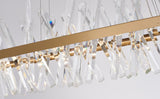 Bethel Gold LED Chandelier in Stainless Steel & Crystal