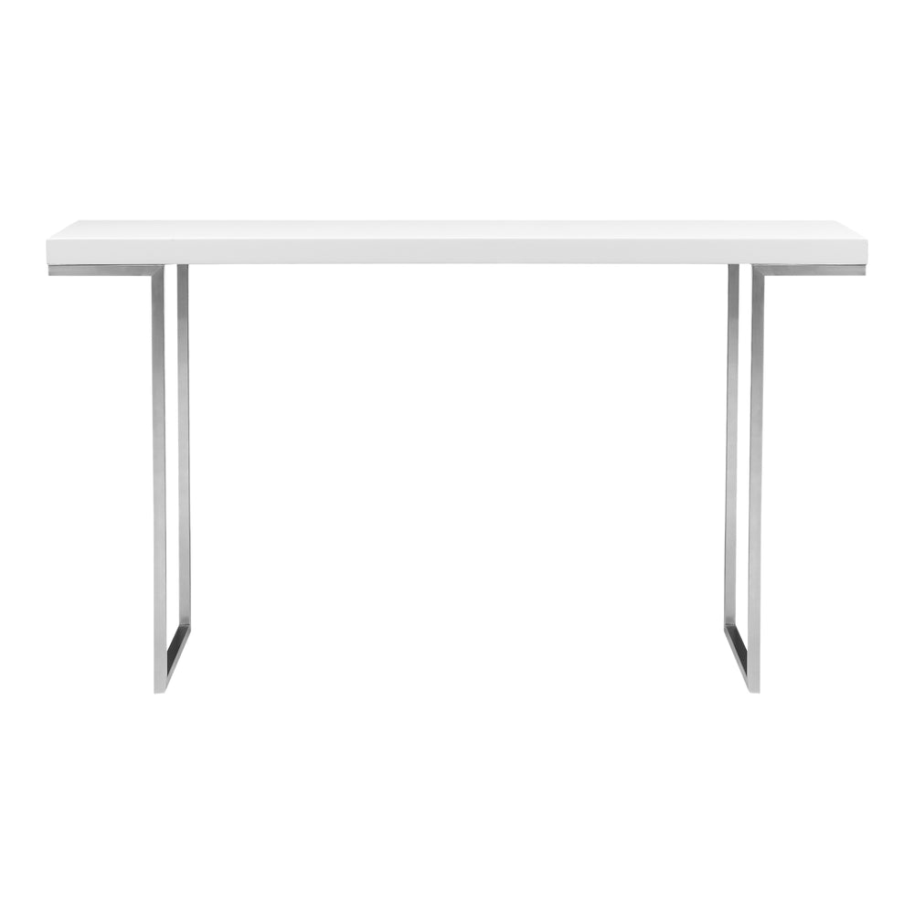 Moe's Home Repetir Console Table White Lacquer