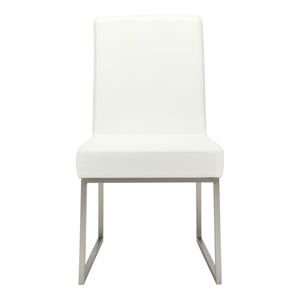 Moe's Home Tyson Dining Chair White-M2