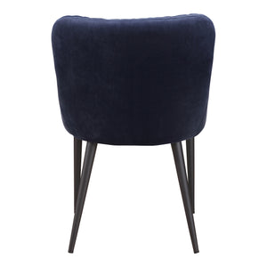 Moe's Home Etta Dining Chair Dark Blue
