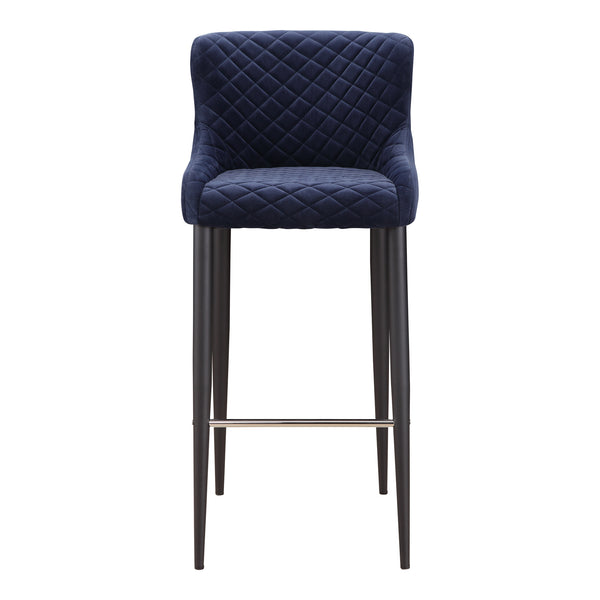 Moe's Home Etta Barstool Dark Blue