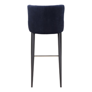 Moe's Home Etta Barstool Dark Blue
