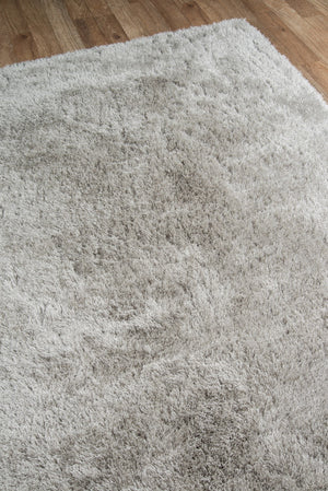 Momeni Enchanted Shag ENS-1 Machine Made Contemporary Shag, Solid Indoor Area Rug Grey 8' x 10' ESHAGENS-1GRY80A0