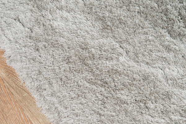 Momeni Enchanted Shag ENS-1 Machine Made Contemporary Shag, Solid Indoor Area Rug Grey 8' x 10' ESHAGENS-1GRY80A0