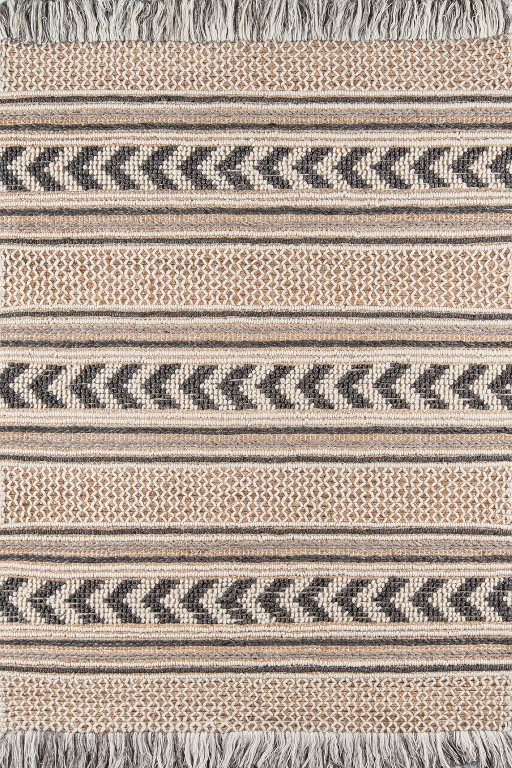 Momeni Esme ESM-1 Hand Woven Transitional Striped Indoor Area Rug Charcoal 8' x 10' ESME0ESM-1CHR80A0