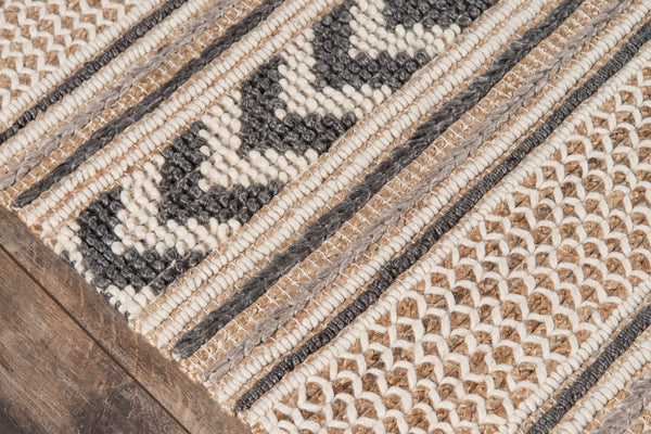 Momeni Esme ESM-1 Hand Woven Transitional Striped Indoor Area Rug Charcoal 8' x 10' ESME0ESM-1CHR80A0