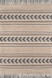 Momeni Esme ESM-1 Hand Woven Transitional Striped Indoor Area Rug Charcoal 8' x 10' ESME0ESM-1CHR80A0