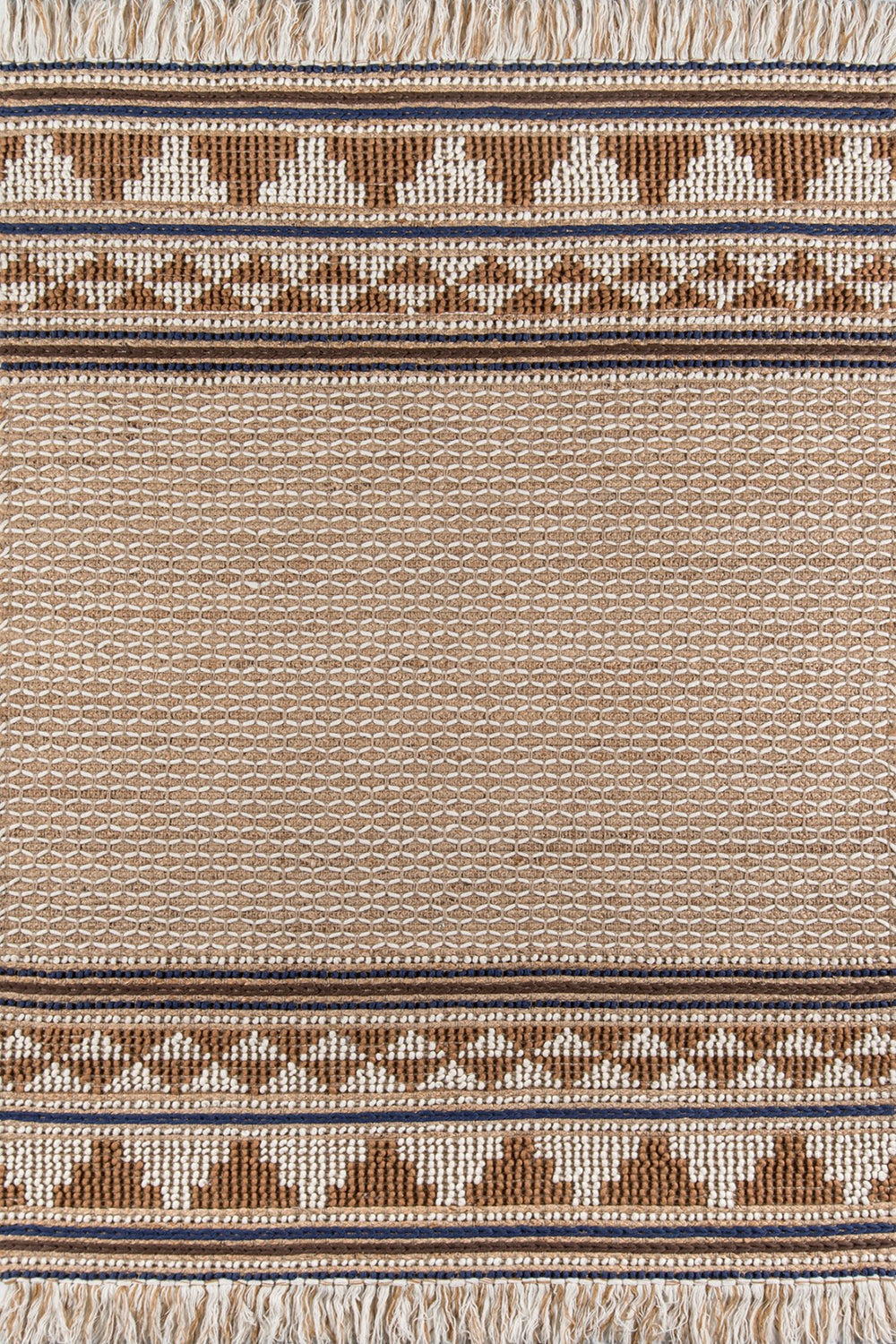 Momeni Esme ESM-2 Hand Woven Transitional Geometric Indoor Area Rug Ivory 8' x 10' ESME0ESM-2IVY80A0