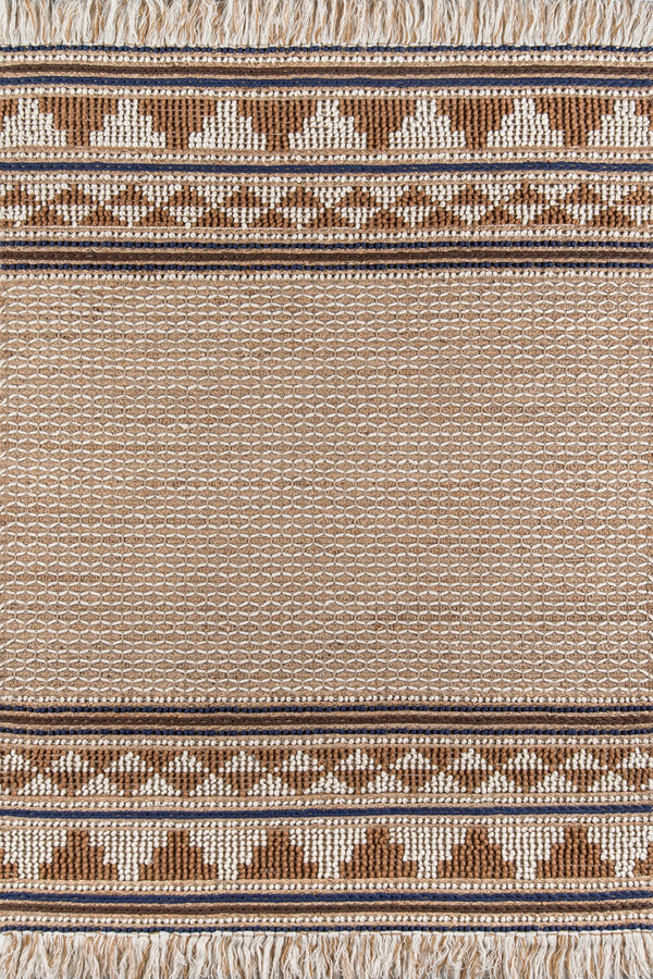Momeni Esme ESM-2 Hand Woven Transitional Geometric Indoor Area Rug Ivory 8' x 10' ESME0ESM-2IVY80A0