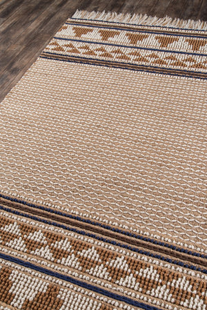 Momeni Esme ESM-2 Hand Woven Transitional Geometric Indoor Area Rug Ivory 8' x 10' ESME0ESM-2IVY80A0