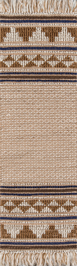 Momeni Esme ESM-2 Hand Woven Transitional Geometric Indoor Area Rug Ivory 8' x 10' ESME0ESM-2IVY80A0