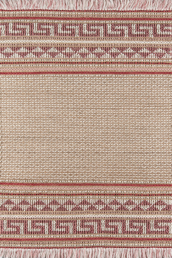 Momeni Esme ESM-3 Hand Woven Transitional Geometric Indoor Area Rug Pink 8' x 10' ESME0ESM-3PNK80A0