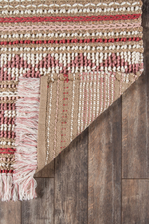 Momeni Esme ESM-3 Hand Woven Transitional Geometric Indoor Area Rug Pink 8' x 10' ESME0ESM-3PNK80A0