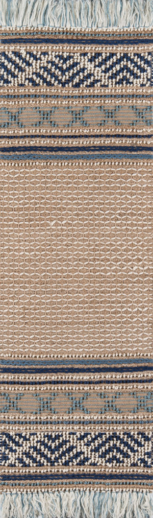 Momeni Esme ESM-4 Hand Woven Transitional Geometric Indoor Area Rug Blue 8' x 10' ESME0ESM-4BLU80A0