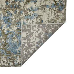 AMER Rugs Essence ESS-2 Hand-Knotted Abstract Transitional Area Rug Blue 10' x 14'