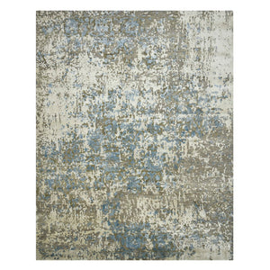 AMER Rugs Essence ESS-2 Hand-Knotted Abstract Transitional Area Rug Blue 10' x 14'