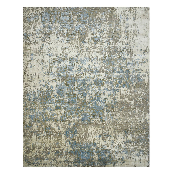 AMER Rugs Essence ESS-2 Hand-Knotted Abstract Transitional Area Rug Blue 10' x 14'