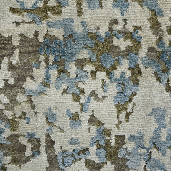 AMER Rugs Essence ESS-2 Hand-Knotted Abstract Transitional Area Rug Blue 10' x 14'