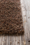Chandra Rugs Estilo 70% Wool + 30% Polyester Hand-Woven Contemporary Shag Rug Rust/Brown/Taupe/Cream 9' x 13'