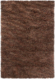 Chandra Rugs Estilo 70% Wool + 30% Polyester Hand-Woven Contemporary Shag Rug Rust/Brown/Taupe/Cream 9' x 13'