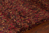 Chandra Rugs Estilo 70% Wool + 30% Polyester Hand-Woven Contemporary Shag Rug Red/Gold/Brown 9' x 13'
