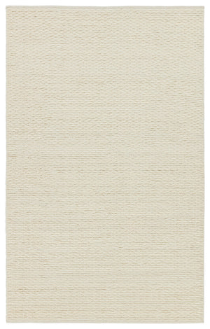 Jaipur Living Easton Windcroft EST01 Handwoven 100% Wool Solid Area Rug Cream 100% Wool RUG154929