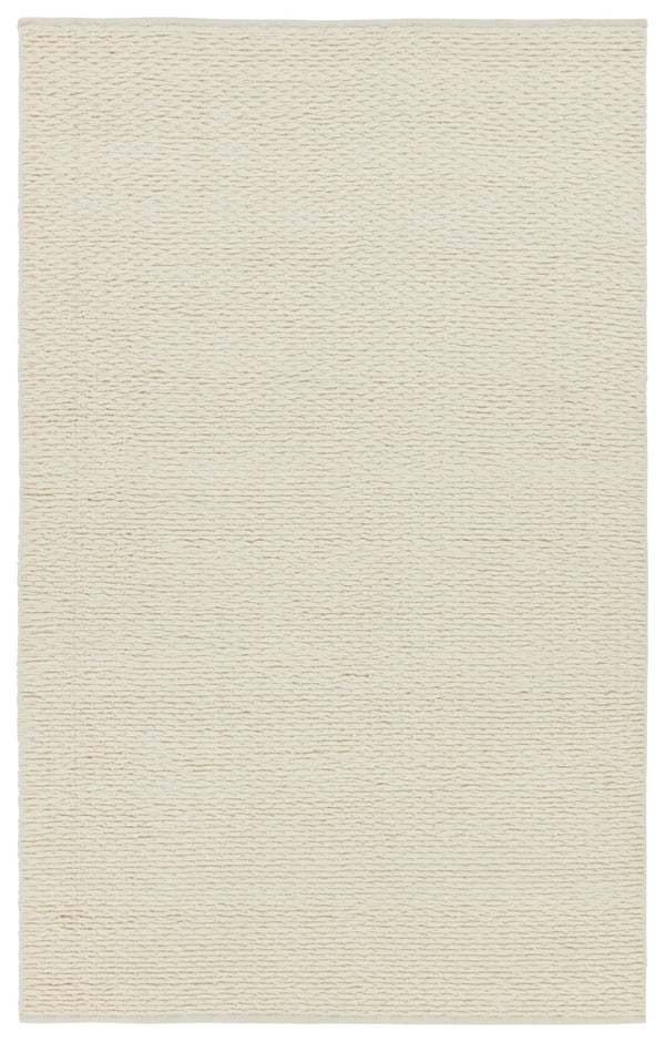 Jaipur Living Easton Windcroft EST01 Handwoven 100% Wool Solid Area Rug Cream 100% Wool RUG154929