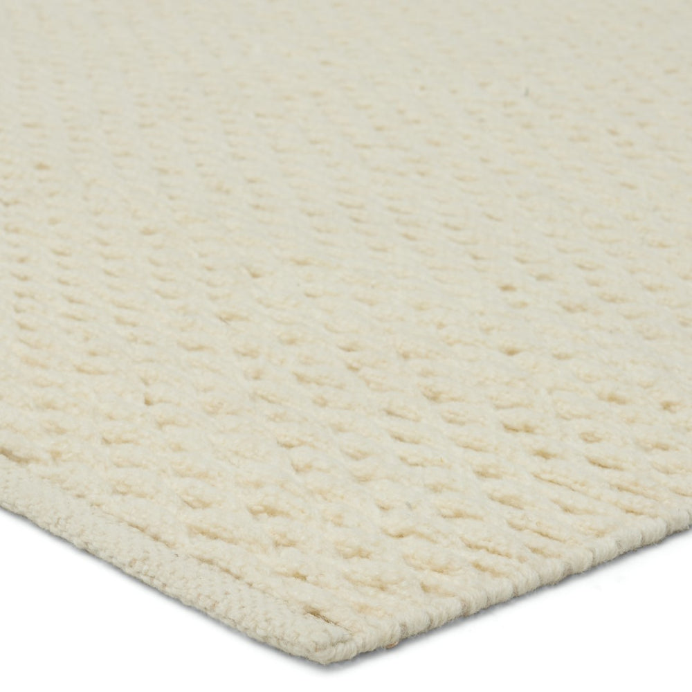 Jaipur Living Easton Windcroft EST01 Handwoven 100% Wool Solid Area Rug Cream 100% Wool RUG154929
