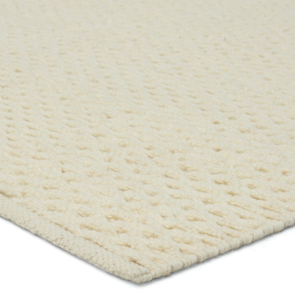 Jaipur Living Easton Windcroft EST01 Handwoven 100% Wool Solid Area Rug Cream 100% Wool RUG154929