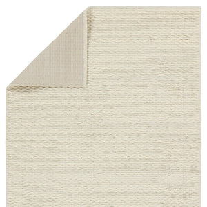 Jaipur Living Easton Windcroft EST01 Handwoven 100% Wool Solid Area Rug Cream 100% Wool RUG154929