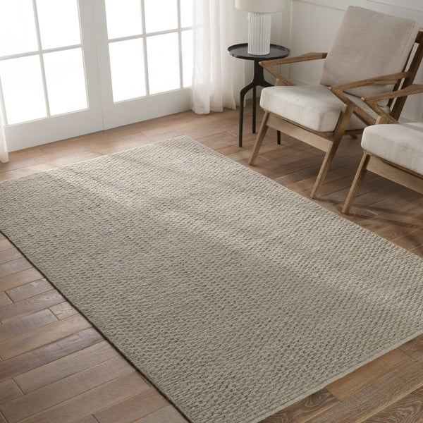 Jaipur Living Easton Windcroft EST02 Handwoven 100% Wool Solid Area Rug Taupe 100% Wool RUG154933