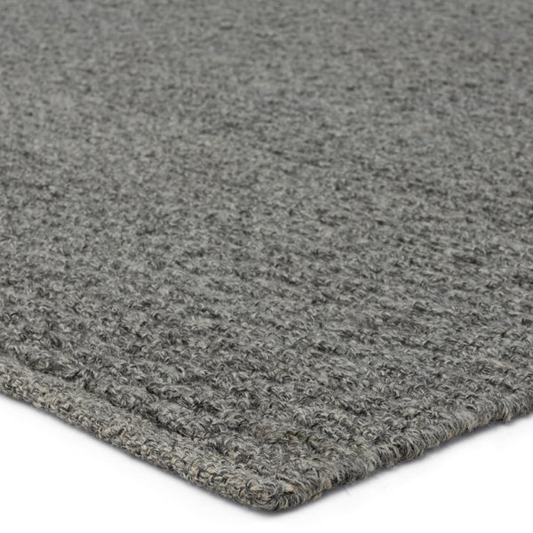 Jaipur Living Easton Windcroft EST03 Handwoven 100% Wool Solid Area Rug Gray 100% Wool RUG154937
