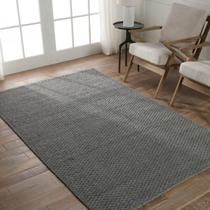 Jaipur Living Easton Windcroft EST03 Handwoven 100% Wool Solid Area Rug Gray 100% Wool RUG154937