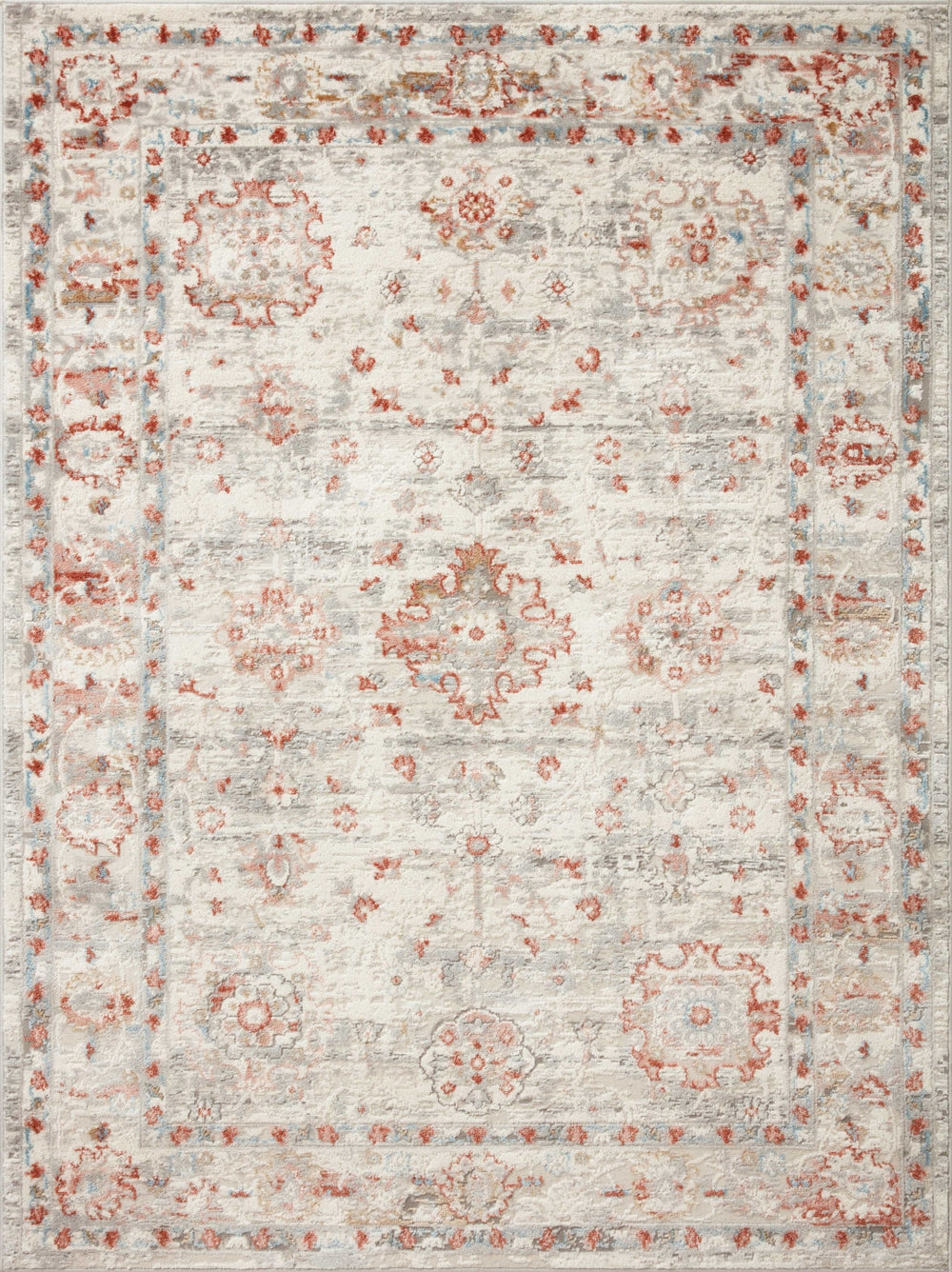 Loloi Estelle EST-01 Polypropylene, Polyester Power Loomed Transitional Rug ESTEEST-01IVRUB2F0