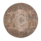 AMER Rugs Eternal ETE-11 Power-Loomed Medallion Transitional Area Rug Taupe 6'7" x 6'7"R