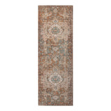 AMER Rugs Eternal ETE-11 Power-Loomed Medallion Transitional Area Rug Taupe 2'7" x 7'6"