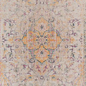 AMER Rugs Eternal ETE-2 Power-Loomed Oriental Transitional Area Rug Ivory/Yellow 9'10" x 13'10"