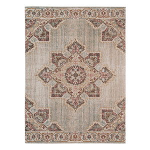 AMER Rugs Eternal ETE-20 Power-Loomed Medallion Transitional Area Rug Beige 9'10" x 13'10"