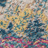 AMER Rugs Eternal ETE-22 Power-Loomed Medallion Transitional Area Rug Turquoise 9'10" x 13'10"