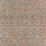 AMER Rugs Eternal ETE-27 Power-Loomed Bordered Transitional Area Rug Teal 9'10" x 13'10"